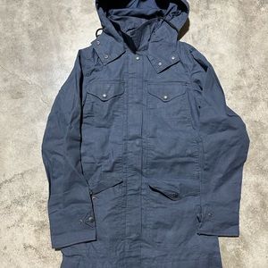 NWT Filson Womens Moorcroft Jacket Black Zip Pockets Hooded Snap 100% Cotton XS